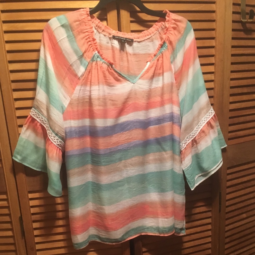 Zac & Rachael Colorful Top